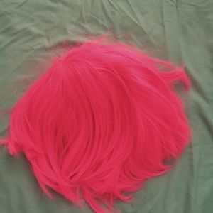 Pink wig